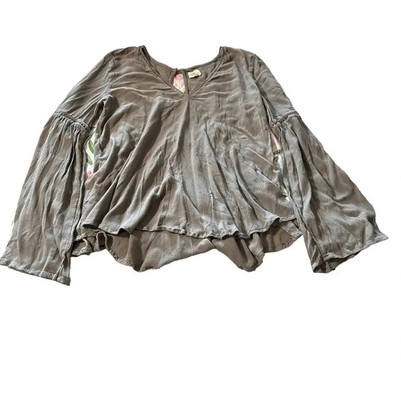O'neil women's size small flowy grey blouse - Picture 1 of 5